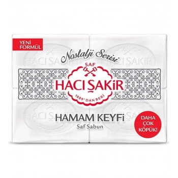 heyf Hacı Şakir Nostalji Serisi 4lü Hamam Keyfi Katı Sabun 200x4 800gr.