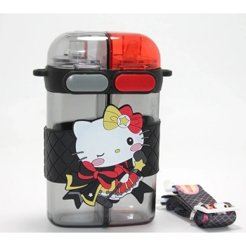 HEYF Hello Kitty Figürlü Çift Bölmeli Matara Suluk Alk4716