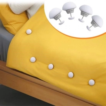 heyf HEYF® 4 Adet Mantar Model Yorgan Kılıfı Ve Çarşaf Tutucu Sabitleyici