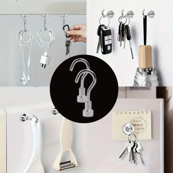 heyf HEYF® Güçlü Manyetik Mutfak,Banyolar İçin Çok Amaçlı 2li Magnet Askı