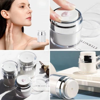 heyf HEYF® Hava Pompalı Doldurulabilir Vakumlu Krem,Fondoten Sıvı Kozmetik Ürün Şişesi