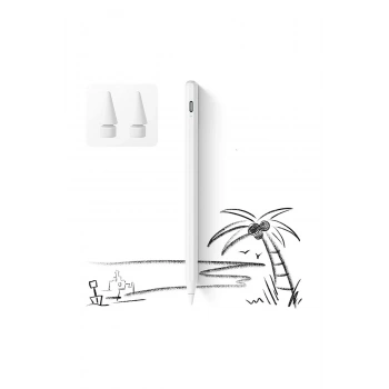 HEYF İpad 2018-2022 İçin Düğmeli Stylus Kalem, Avuç İçi Reddetme Aktif Kalem Apple Uyumlu