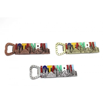 HEYF İstanbul Temalı Metal Magnet Ve Açacak Alk3328
