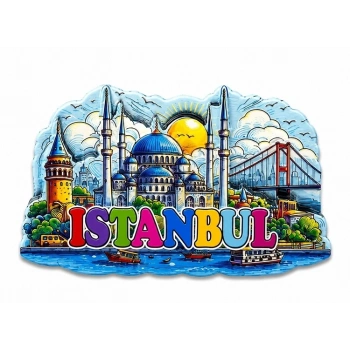 HEYF İstanbul Temalı Silikon Buzdolapı Süsü Magnet Alk5374