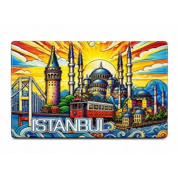 HEYF İstanbul Temalı Silikon Buzdolapı Süsü Magnet Alk5377