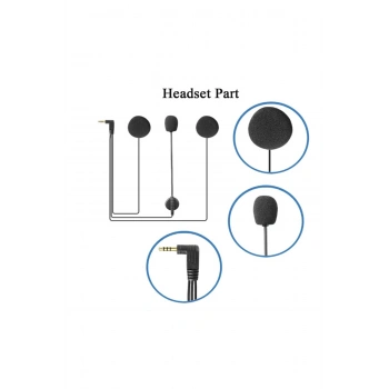 HEYF Jack Girişli 3.5mm İntercom Kulaklığı Bt31,bt22,bt35 Uyumlu Motorsiklet Kask Yedek Mikrofon