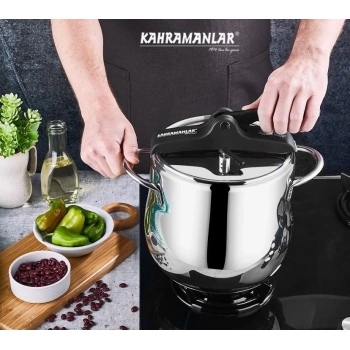 heyf Kahramanlar 5 Litre Platin Klasik Düdüklü Tencere 2131-S