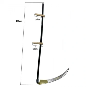 HEYF Komple Tırpan - Metal Saplı 6 Parça Set - Ahşap Elcik 70 Cm