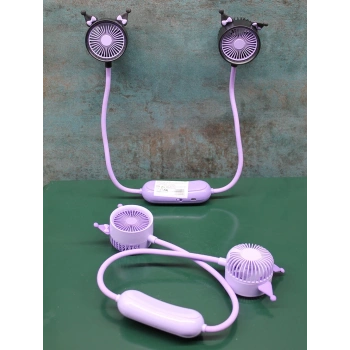 HEYF Kuromi Şarjlı Boyun Fanı Vantilatör 2 Kademeli Alk2689