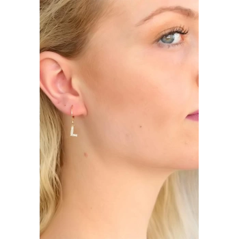 HEYF L Harf Bayan Küpe