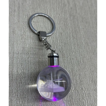 HEYF Ledli Sultanahmet Tasarımı Kristal Anahtarlık Alk3804