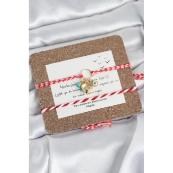 HEYF Marteniçka Bileklik 2li Kalp ve Nazalı Model