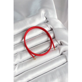 HEYF Mıknatıslı  Koyu Kırmızı Renk Sarmal Kadın Bileklik