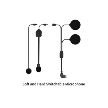 HEYF Mikrofonlu Motosiklet Kaskı Kulaklığı Tam/yarım Yüz Kaskları İçin 2’si 1 Arada Kulaklık Seti