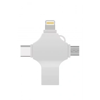 HEYF Otg 4in1 Cep Telefonu Çok Fonksiyonlu Usb Flash Bellek 128 Gb Type-c, Micro Sd Ve Kart Okuyucu