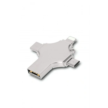HEYF Otg 4in1 Cep Telefonu Çok Fonksiyonlu Usb Flash Bellek 64 Gb Type-c, Micro Sd Ve Kart Okuyucu