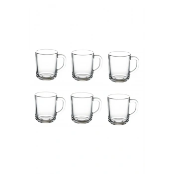 heyf Paşabahçe 55029 6 Lı Cam Kulplu Kupa Bardak