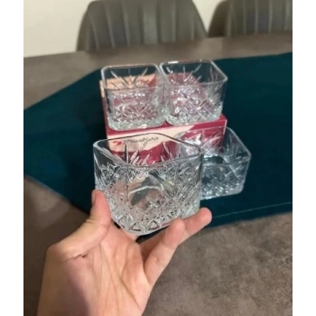 heyf Paşabahçe Timeless 4 Adet Kare Çerezlik, Sosluk, Kase Seti