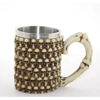 HEYF Paslanmaz Çelik Kurukafa Kupa Bardak Alk2595