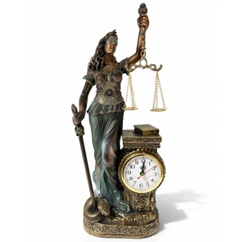 HEYF Polyester Saatli Adalet Figürü Alk4416