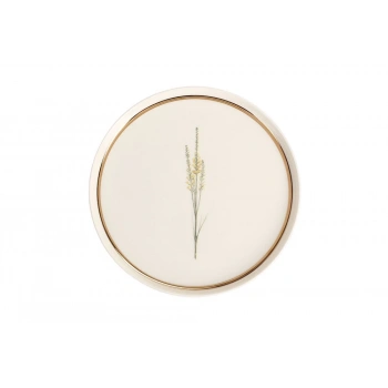 heyf Porland Botanical Desen 2 Düz Tabak 21cm