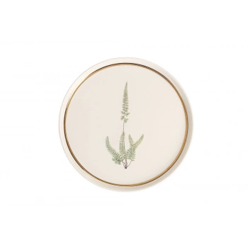 heyf Porland Botanical Desen1 Düz Tabak 21cm