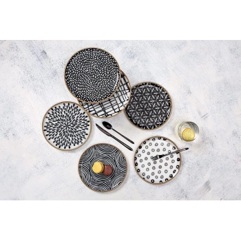 heyf Porland Fractal 20 cm 6 Kişilik Pasta Takımı