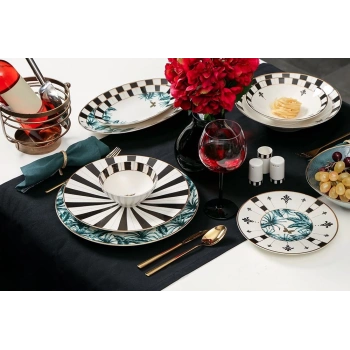 heyf Porland Palms 27 Parça 6 Kişilik Yemek Takımı