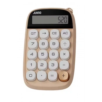 HEYF Sevimli Kare Tuşlu 10 Haneli Ldc Ekran Hesap Makinası Kahverengı