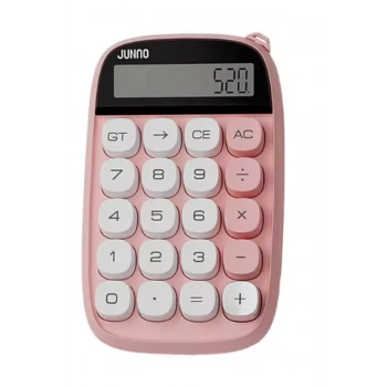 HEYF Sevimli Kare Tuşlu 10 Haneli Ldc Ekran Hesap Makinası Pembe