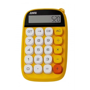HEYF Sevimli Kare Tuşlu 10 Haneli Ldc Ekran Hesap Makinası Sarı