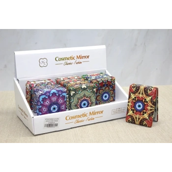 HEYF Taşlı El Aynası Dikdörtgen Kalın Alk3739