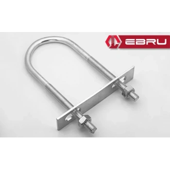 HEYF U Civata, Karşılık Demiri + Somunlu - M8x35 - 25 Set