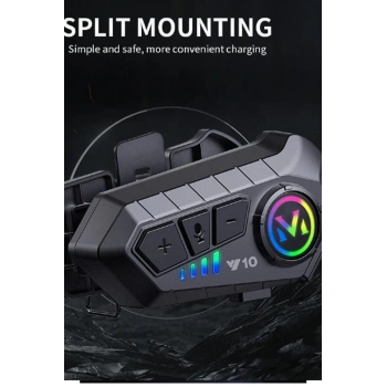 HEYF Y10 Kask Kulaklık Bluetooth Motosiklet Kulaklık 5,3 Bluetooth Intercom Motorsiklet Kulaklık