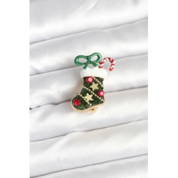 HEYF Yılbaşı Çorabı Temalı Broş