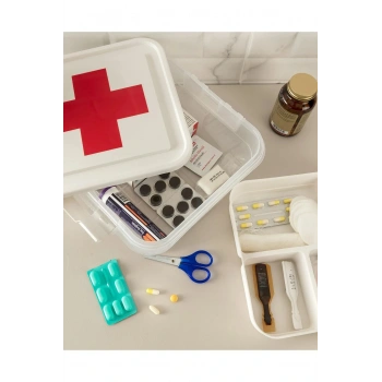 İlk Yardım Saklama Kutusu - Ecza Kutusu (kızılhaç)