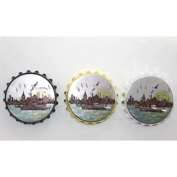 İstanbul Temalı Gazoz Kapağı Magnet - Model 1