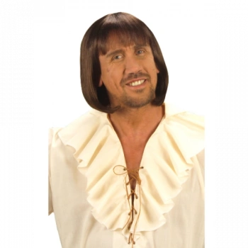 Kahve Renk Erkekler İçin Kısa Ortaçağ Peruğu