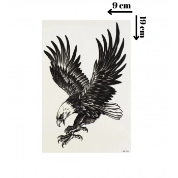 Kartal Geçici Dövme Şablonu - Ff037