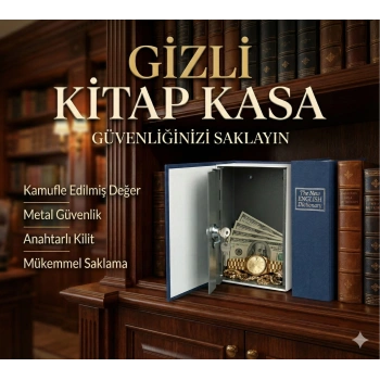 Kitap Görünümlü Gizli Kasa