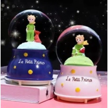 Küçük Prens Kar Küresi Işıklı Küçük Boy 6.5 cm