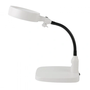 HEYF Masaüstü 10x Led Işıklı Büyüteç Okuma El Sanatları Onarım Büyüteç 7765