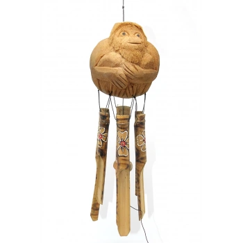 HEYF Maymunlu Bambu Rüzgar Çanı