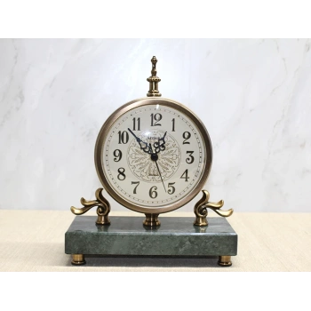 Mermer Tabanlı Masaüstü Saat