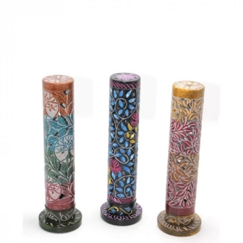 Obsidian Taşı İşlemeli Kule Tütsülük Model 1