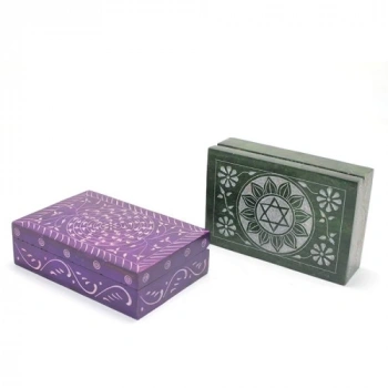 Obsidian Taşı Kutu Model 3