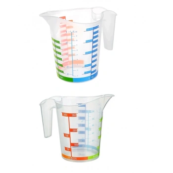 Ölçü Kabı Dereceli Renkli 1000 Ml + 300 Ml Set
