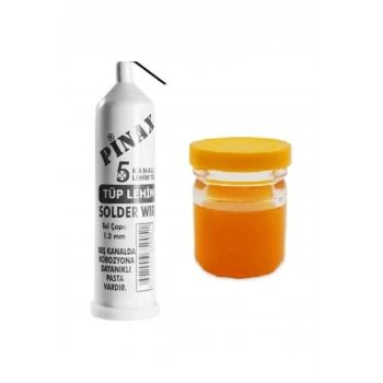 HEYF Pinax Tüp Lehim Teli 25 Gr 1.2mm + Lehim Pastası - 40gr