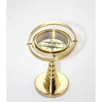 Pirinç Masa Üstü Pusula 2844