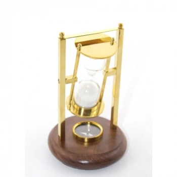Pirinç Pusulalı Kum Saati Model 2